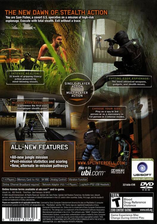 Tom Clancy's Splinter Cell: Pandora Tomorrow (usagé)