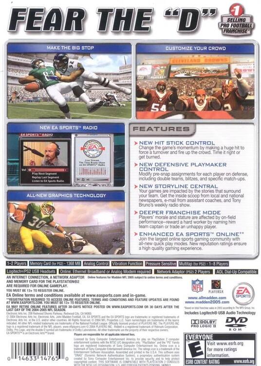 Madden NFL 2005 (used)