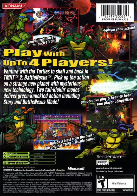 Teenage Mutant Ninja Turtles 2: Battlenexus (used)