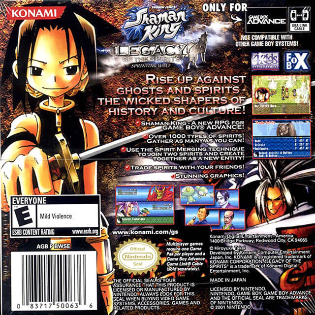 Shonen Jump's Shaman King: Legacy of the Spirits - Sprinting Wolf (usagé)