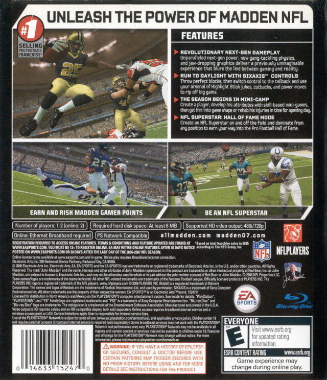 Madden NFL 07 (used)