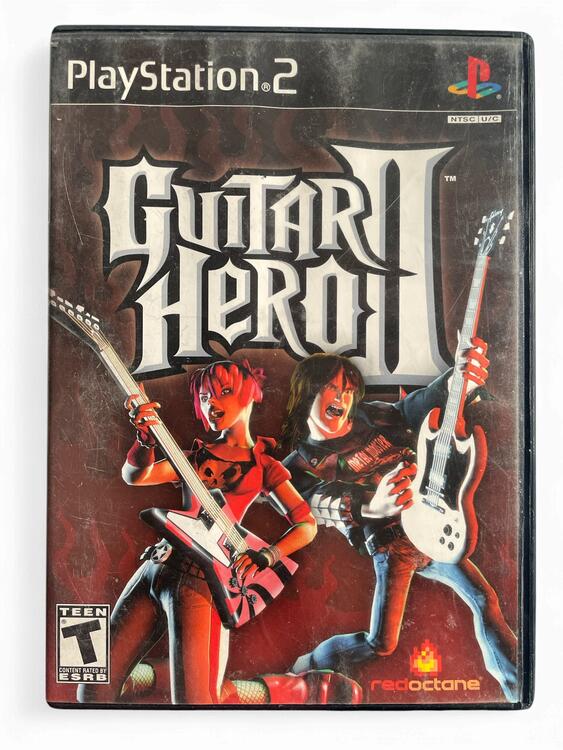 Guitar Hero II - PlayStation 2 Wired Red Gibson Bundle (used)