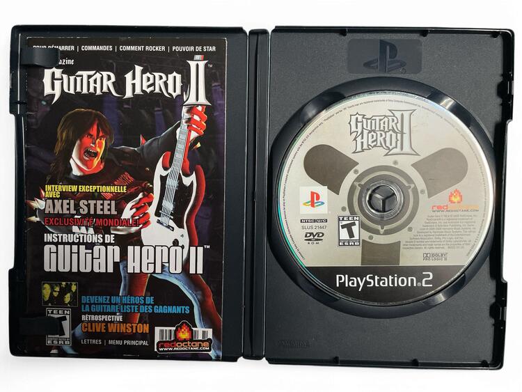 Guitar Hero II - PlayStation 2 Wired Red Gibson Bundle (used)