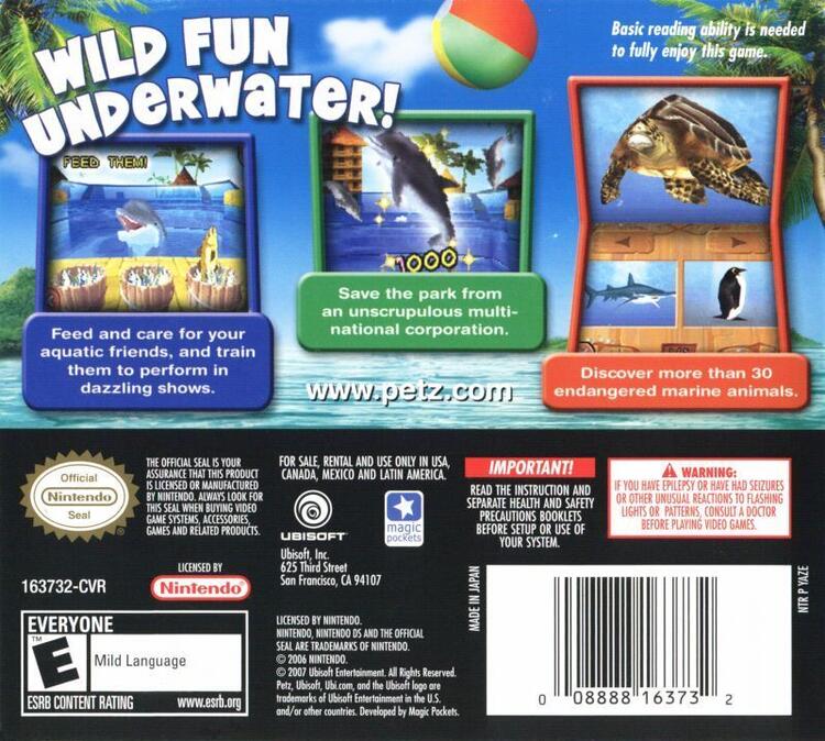 Petz Wild Animals: Dolphinz (used)