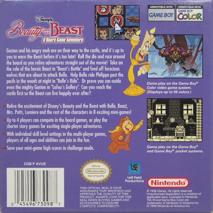 Disney's Beauty and the Beast: A Board Game Adventure (usagé)