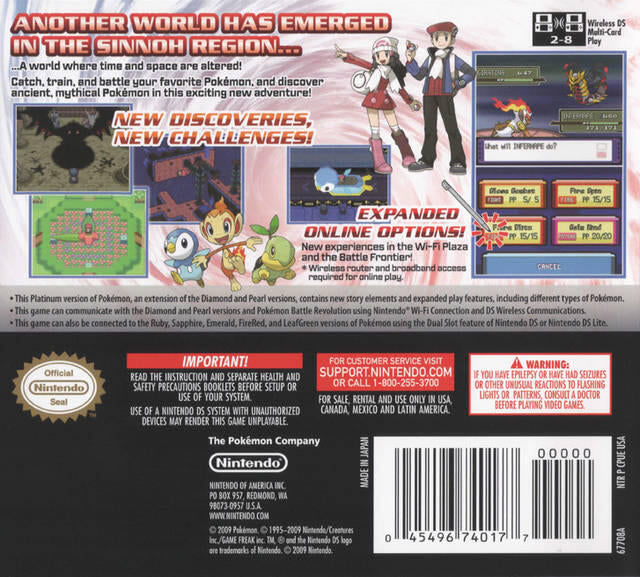 Pokémon Platinum Version (used)