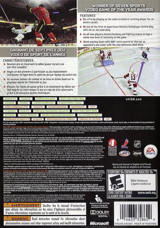 NHL 09 (usagé)