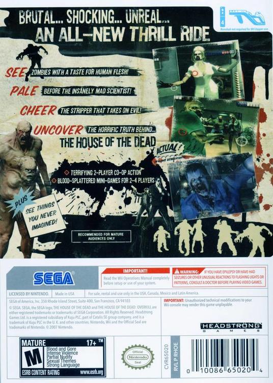 The House of the Dead: Overkill (usagé)