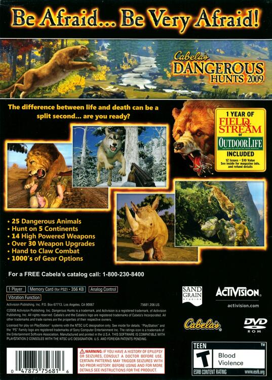 Cabela's Dangerous Hunts 2009 (used)