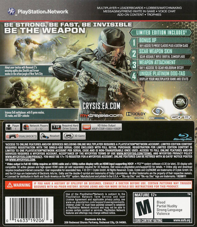 Crysis 2 [Limited Edition] (used)