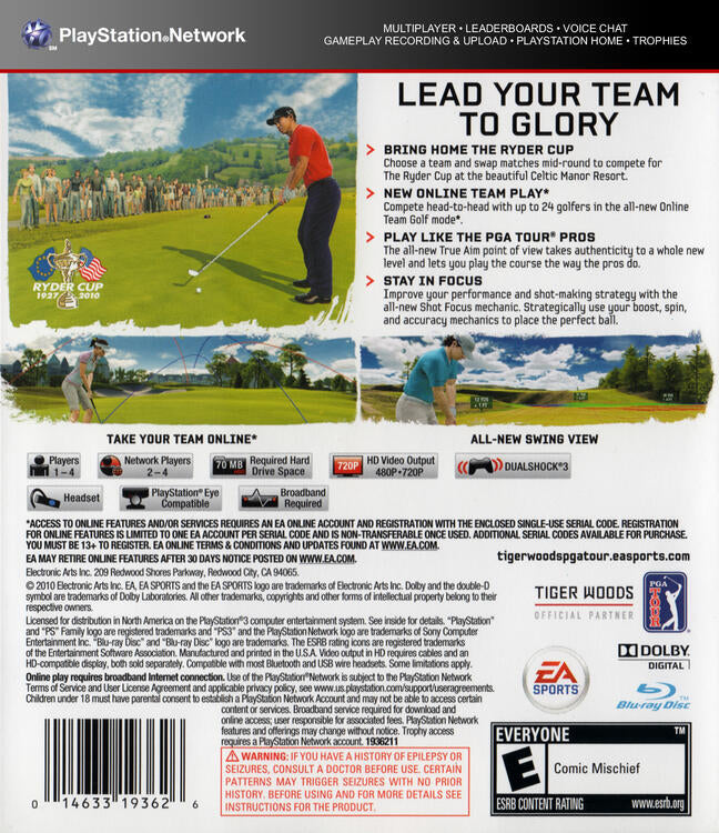 Tiger Woods PGA Tour 11 (used)