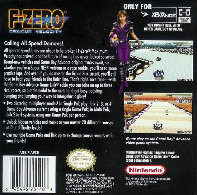 F-Zero: Maximum Velocity (used)