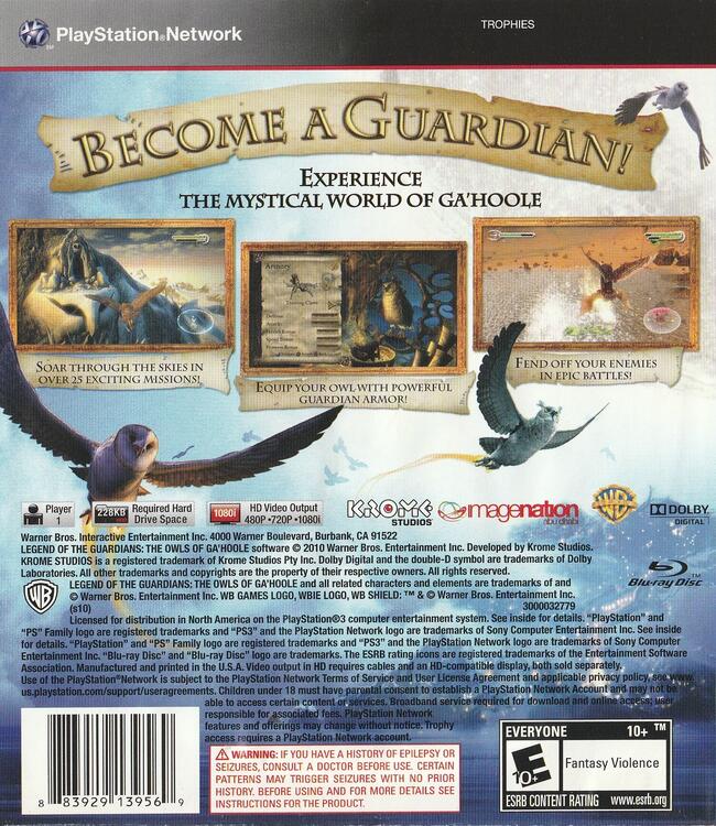 Legend of the Guardians: The Owls of Ga'Hoole (usagé)