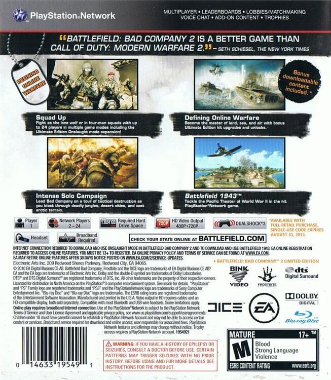 Battlefield: Bad Company 2 [Ultimate Edition] (usagé)