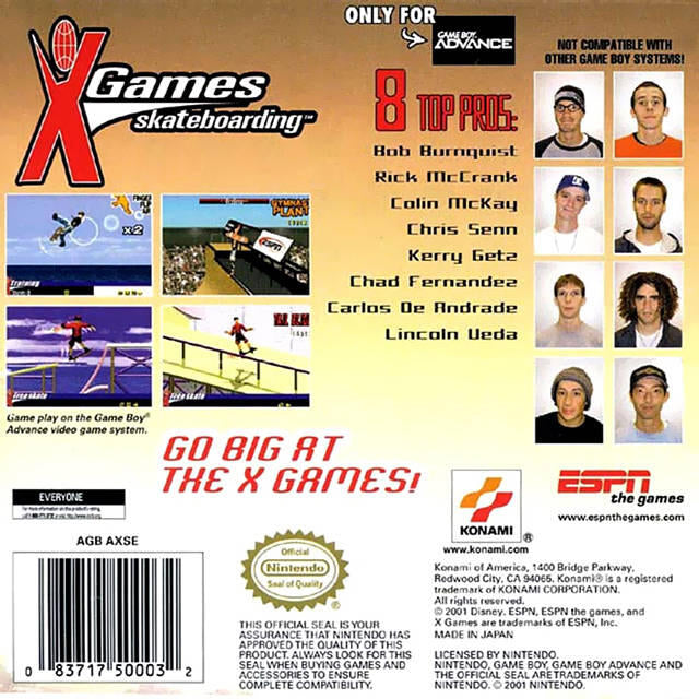 ESPN X Games Skateboarding (used)