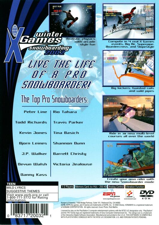 ESPN Winter X-Games Snowboarding 2002 (usagé)