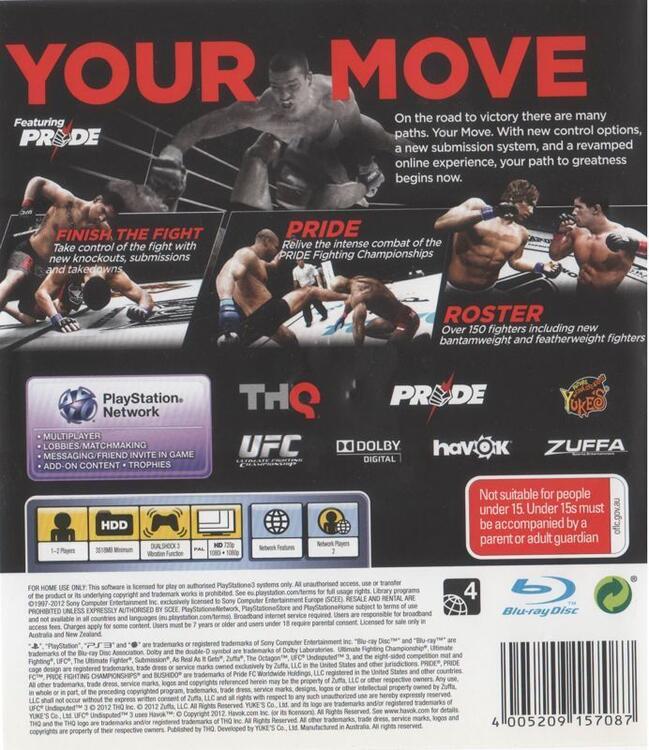 UFC Undisputed 3 (used)