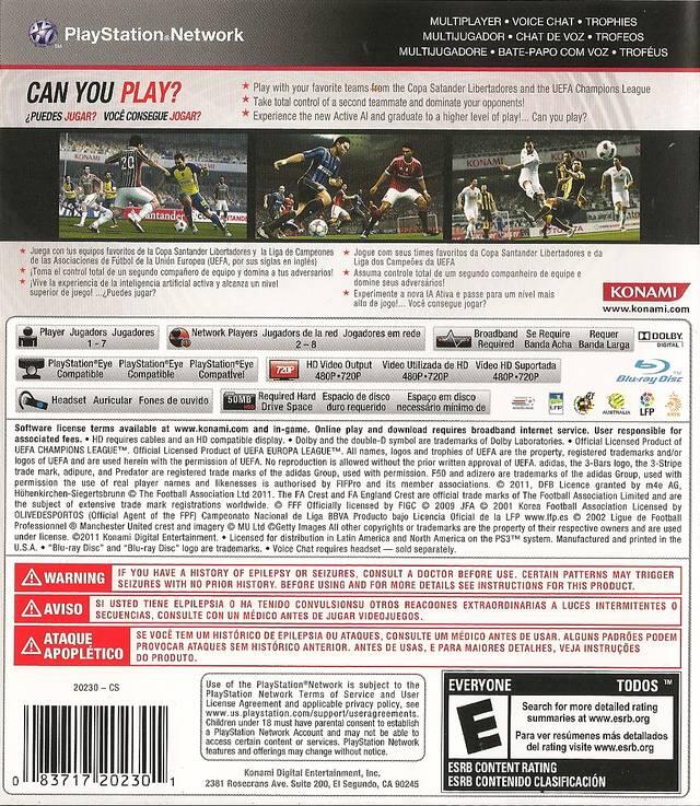 Pro Evolution Soccer 2012 (used)