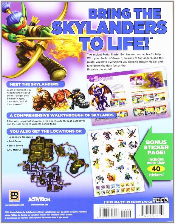 Skylander Spyro's Adventure - Official Strategy Guide by BradyGames (usagé)