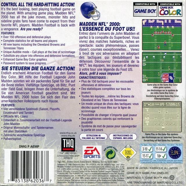 Madden NFL 2000 (used)