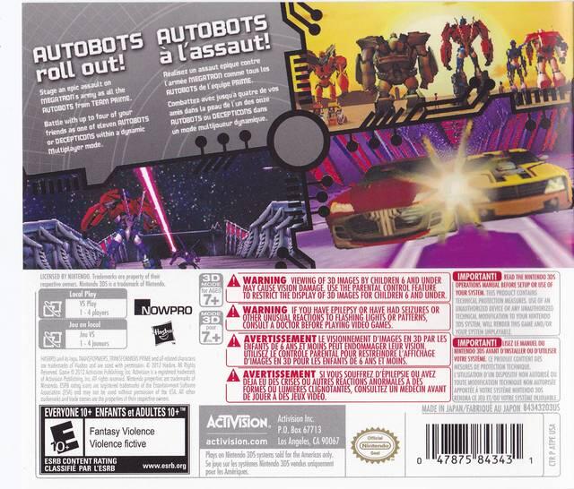 Transformers: Prime - The Game (used)