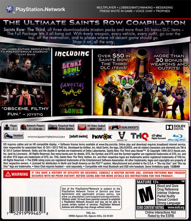 Saints Row: The Third - The Full Package (usagé)