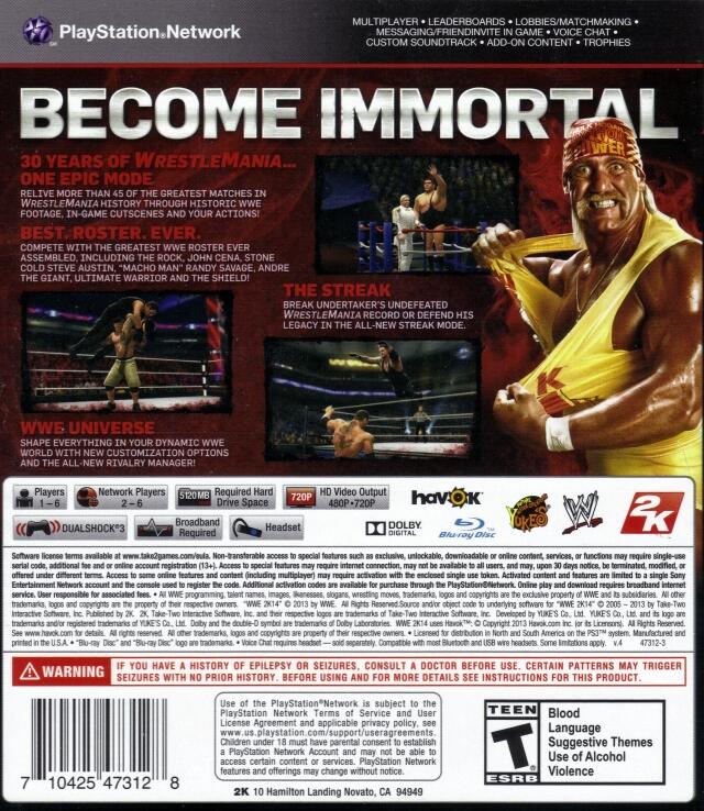 WWE 2K14 (usagé)