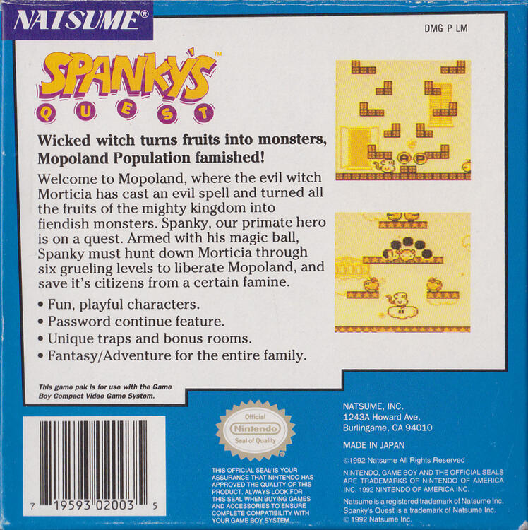 Spanky's Quest (used)