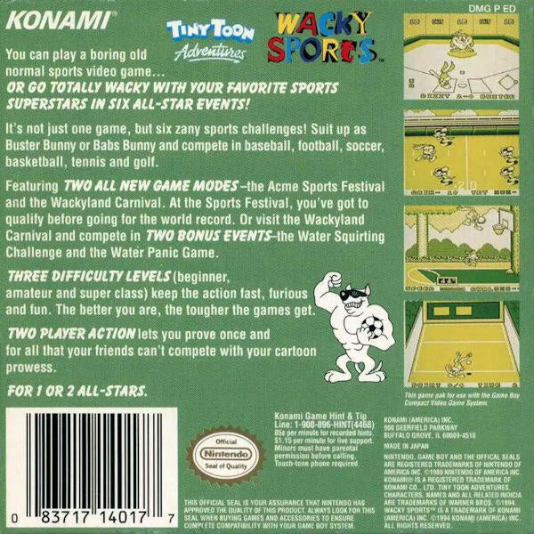 Tiny Toon Adventures: Wacky Sports (usagé)