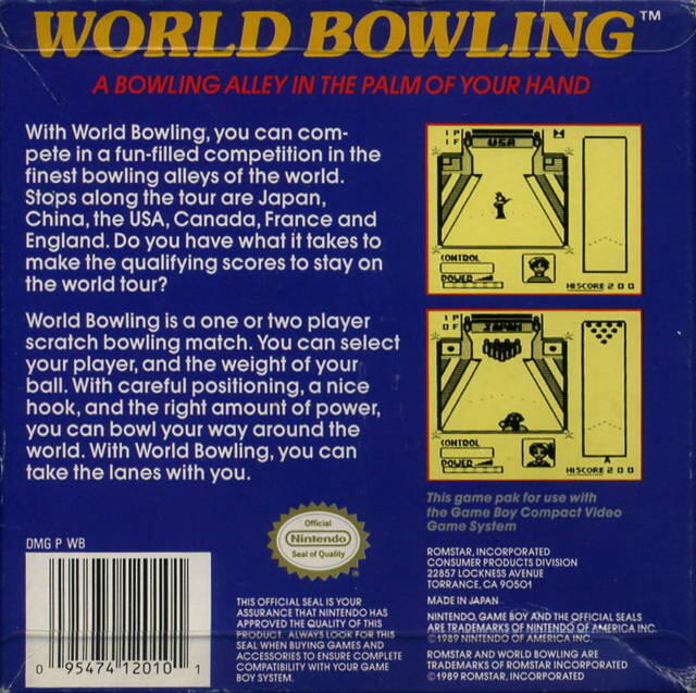 World Bowling (usage)