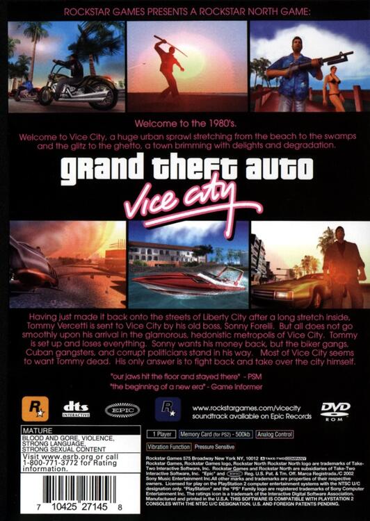 Grand Theft Auto: Vice City (usagé)