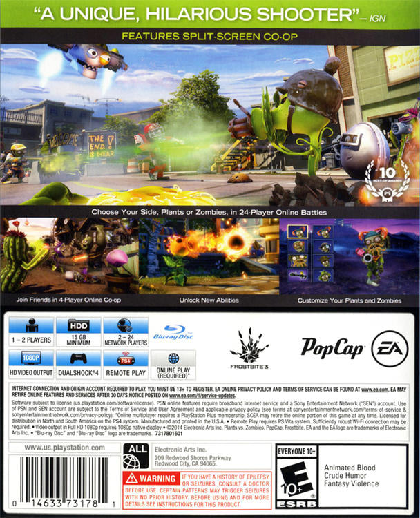 PLANTS VS ZOMBIES - GARDEN WARFARE (used)