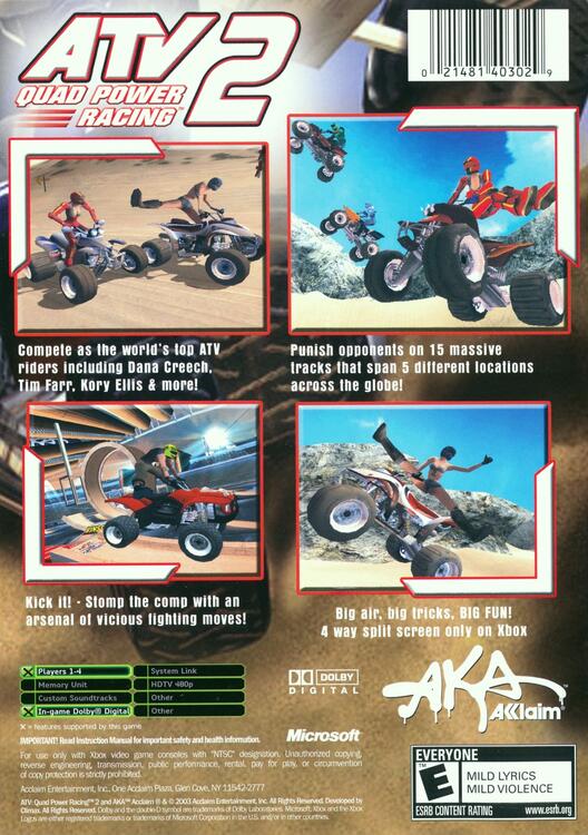 ATV Quad Power Racing 2 [Platinum Hits] (usagé)