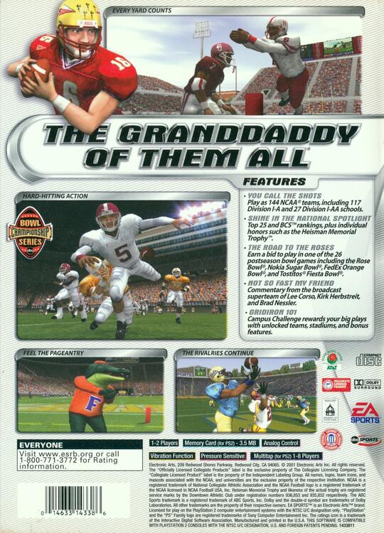 NCAA Football 2002 (used)