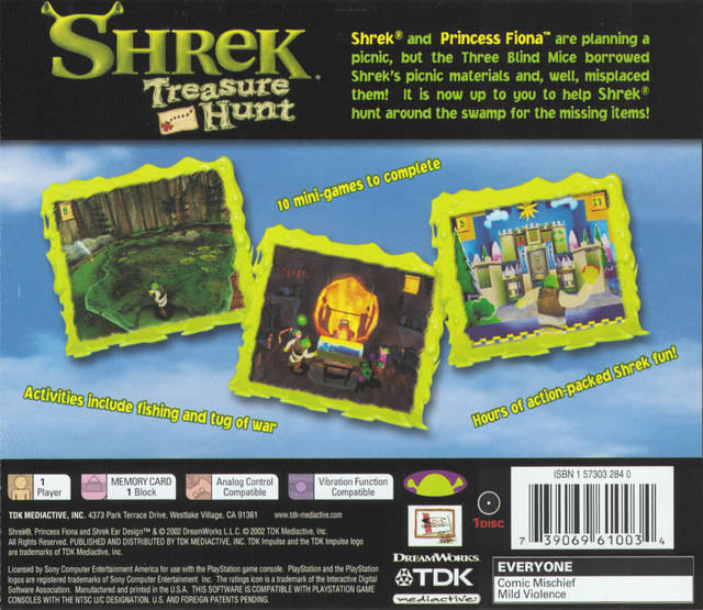 SHREK  -  TREASURE HUNT (usagé)