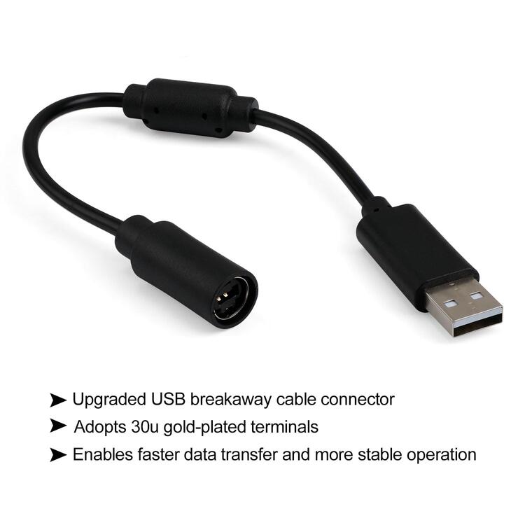 USB breakaway Cable for Xbox 360