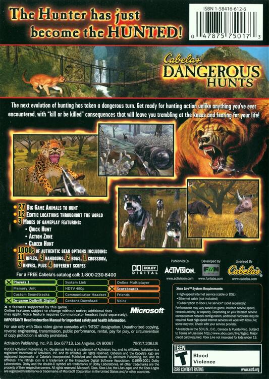 Cabela's Dangerous Hunts (used)