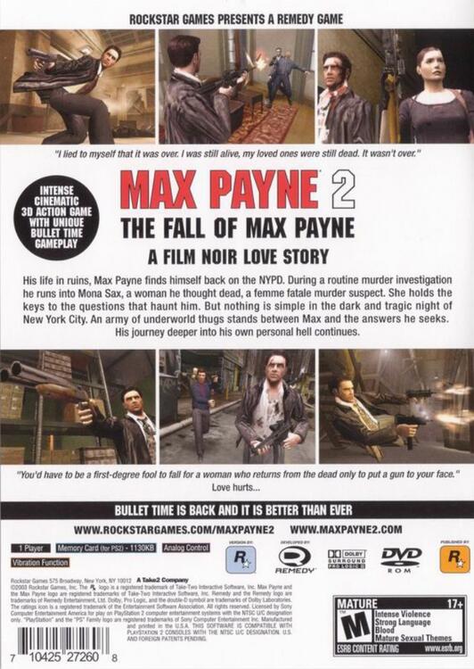 Max Payne 2: The Fall of Max Payne (usagé)