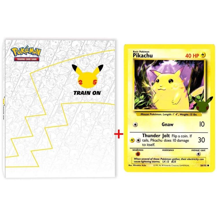 Pokémon - Portfolio 30 emplacements pour cartes géantes  -  Celebrations Pikachu