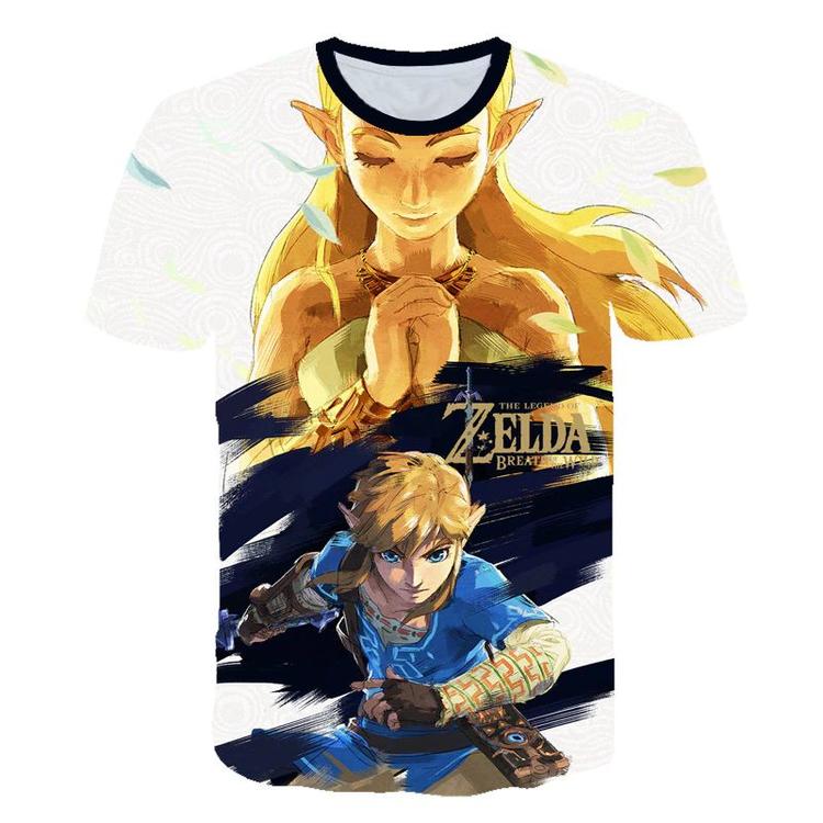 T-shirt - The Legend of Zelda - Breath of the Wild - Link & Zelda