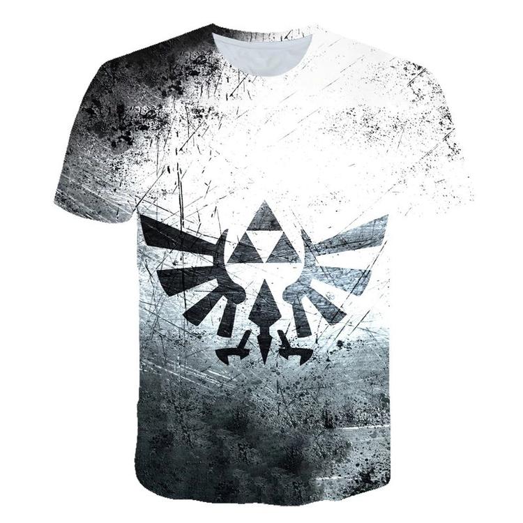 T-SHIRT - THE LEGEND OF ZELDA - BREATH OF THE WILD - Black on white logo (Children size / 9-10 years old)