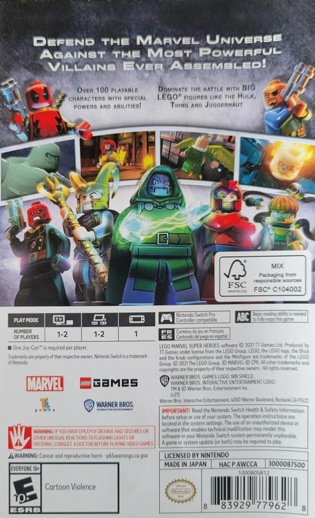 Lego Marvel Super Heroes (used)