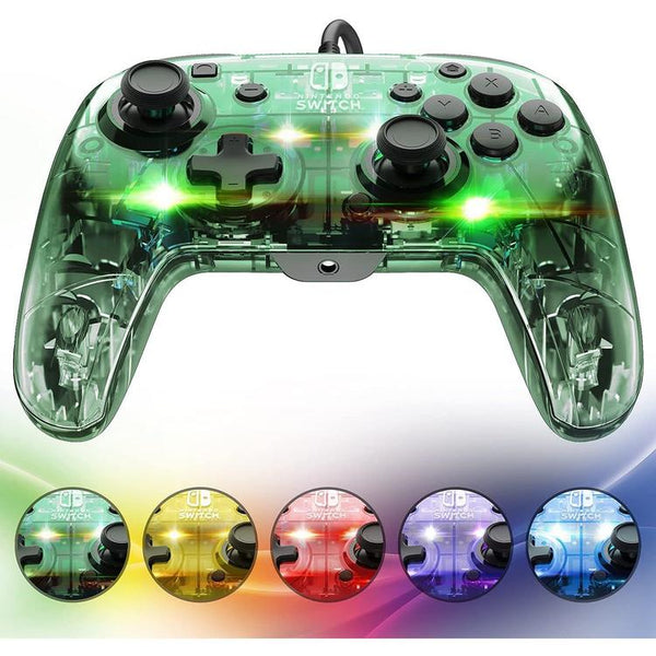 Pdp - Afterglow Deluxe + Audio Wired Controller for Nintendo Switch - Prismatic Color Select Lighting