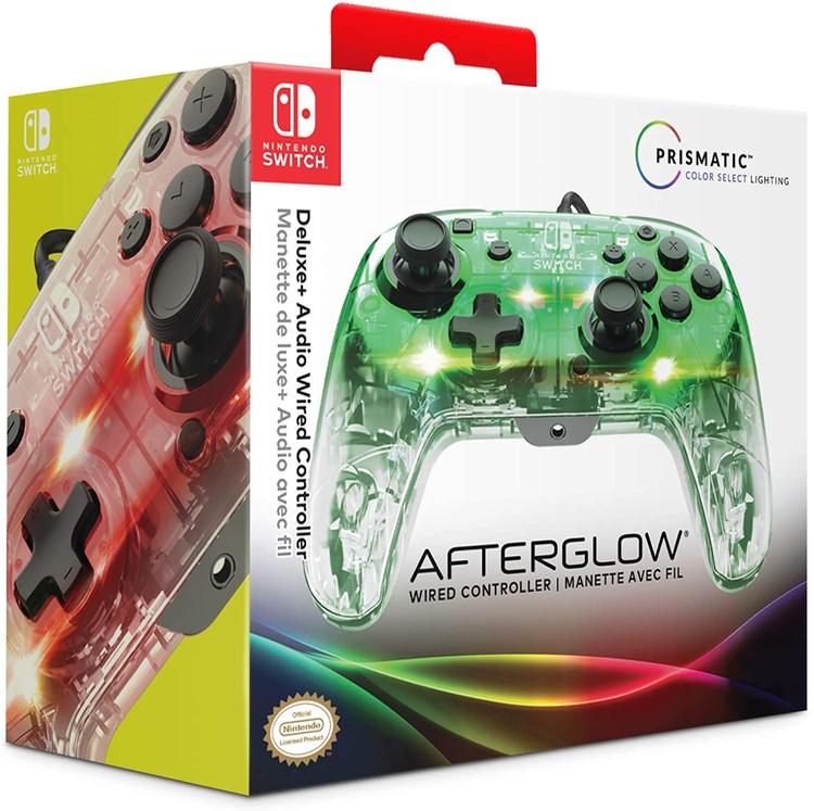 Pdp - Afterglow Deluxe + Audio Wired Controller for Nintendo Switch - Prismatic Color Select Lighting