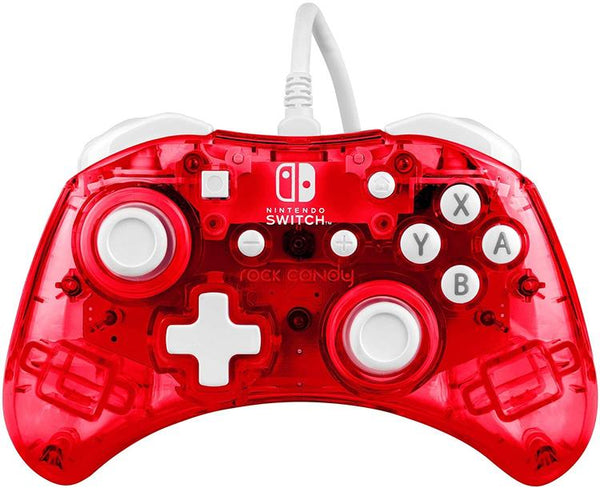 Pdp - Rock Candy wired pro controller for Nintendo Switch - Stormin' Cherry (Refur)