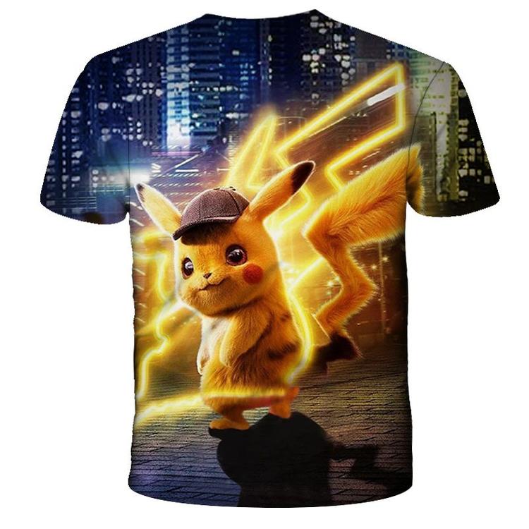 pokemon t-shirt - detective pikachu (kids size / 11-12 years old)