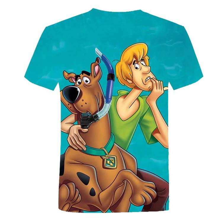 Blue Scooby-Doo and Sammy t-shirt - Scooby-doo with snorkel (Children size / 9-10 years old)