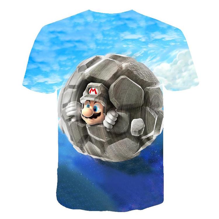 Super Mario Galaxy T-shirt - Mario planet (Kids size / 6 years old)