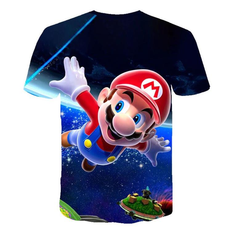 Super Mario Galaxy t-shirt with flying Mario (Kids size / 11-12 years)