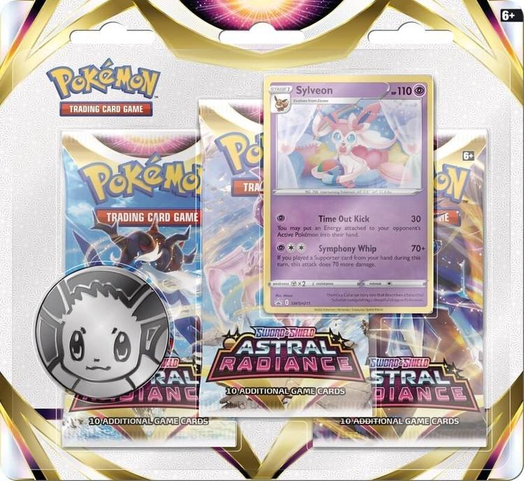 Pokémon - 3 Packs Blister  -  Sword & Shield  -  Astral Radiance  -  Sylveon